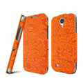 IMAK RON Series leather Case Support Holster Cover for Samsung GALAXY NoteIII 3 - Orange