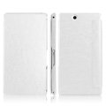 IMAK The Count Flip leather Case Holster Cover for Sony Ericsson XL39H Xperia Z Ultra - White