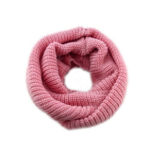 Fashion Unisex Winter knitting Wool Collar Neck Warmer woman Ring Scarf Shawl - Pink