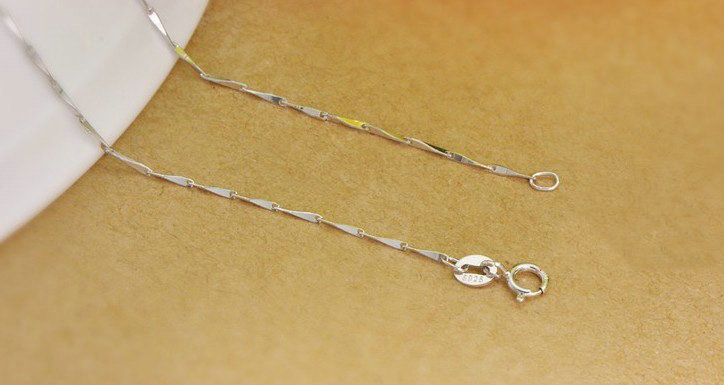 925 sterling silver solid ball bead pendant necklace clavicle chain 18 inch 45cm