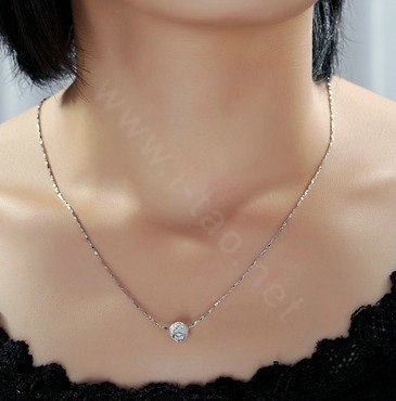 925 sterling silver solid ball bead pendant necklace ingot chain 18 inch 45cm