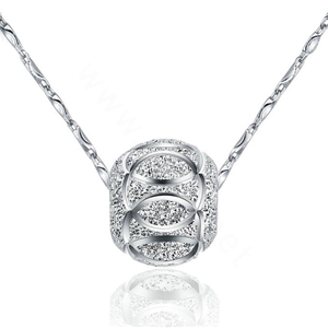 925 sterling silver solid ball bead pendant necklace ingot chain 18 inch 45cm