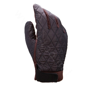 Allfond men winter warm outdoor sport windproof ski motorcycle riding buckle Suede Gloves - Coffee