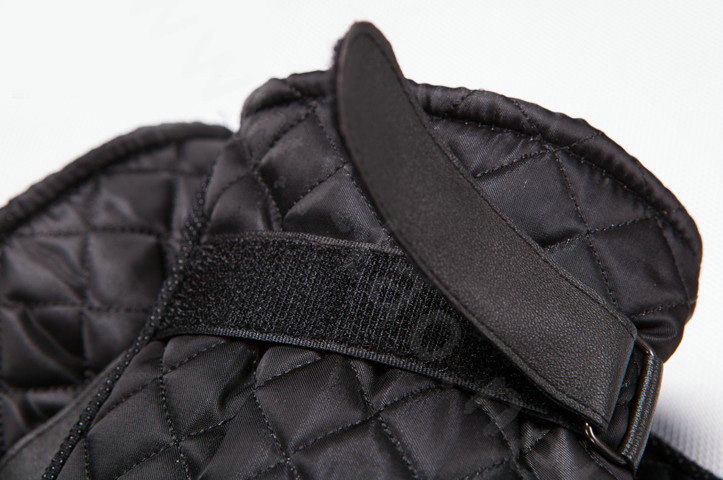Allfond men winter warm outdoor sport windproof ski motorcycle riding buckle Suede Gloves - Grey