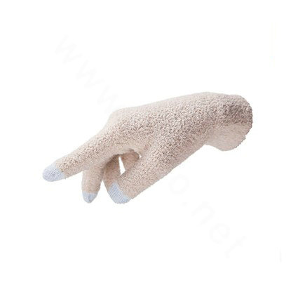 Allfond women touch screen gloves stretch winter warm unisex cashmere gloves - Beige