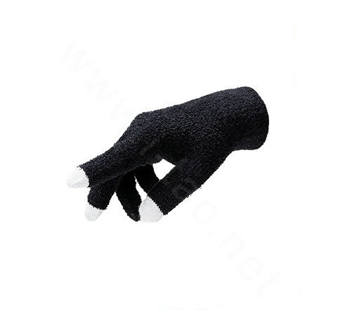 Allfond women touch screen gloves stretch winter warm unisex cashmere gloves - Black