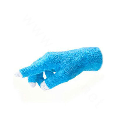 Allfond women touch screen gloves stretch winter warm unisex cashmere gloves - Blue