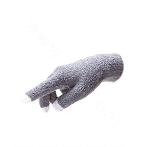 Allfond women touch screen gloves stretch winter warm unisex cashmere gloves - Gray