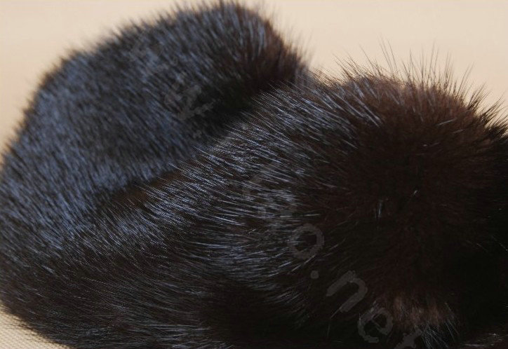Mink fur scarf fashion Women Whole mink fur shawl winter warm tippet neck wrap - Coffee