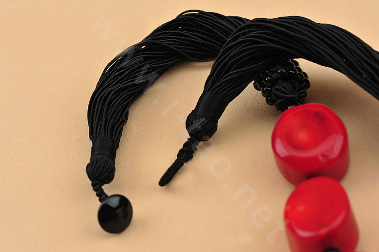 Luxury Fashion Women Exaggeration Choker Artificial coral Bib Necklace Jewelry - Red
