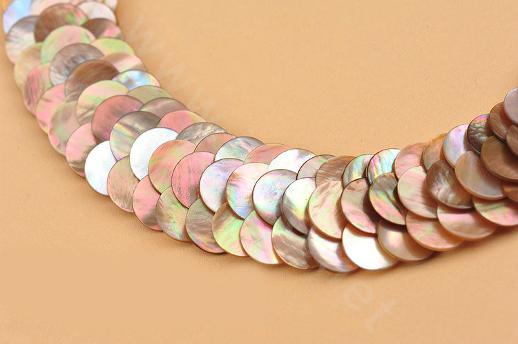 Luxury Fashion Women Exaggeration Choker Natural Shell Slice Bib Necklace Jewelry - Champagne