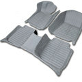 PU Leather Q001 Custom Automobile Carpet Car Floor Mats Set For VW Volkswagen Passat 5pcs Sets - Grey