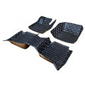 PU Leather Q003 Custom Automobile Carpet Car Floor Mats Set For VW Volkswagen Passat 5pcs Sets - Black