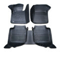 PU Leather Q005 Custom Automobile Carpet Car Floor Mats Set For VW Volkswagen Passat 5pcs Sets - Black