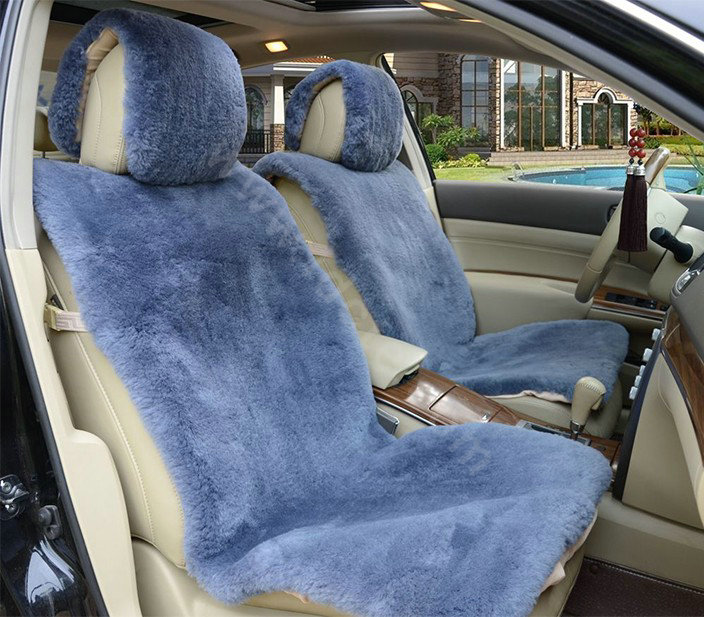 Whole Universal Synthetic Sheepskin Car Seat Cover Sheep Wool Auto Velvet Cushion 6pcs Sets Blue From Chinese Wholer Idcte Cn - Velvet Car Seat Covers Blue