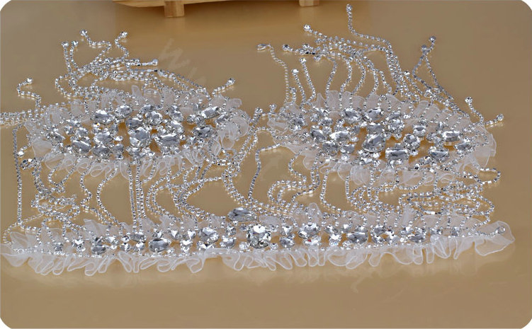 Classic Luxury Lace Crystal Zircon Wedding Bridal Shoulder Chain Strap Shawl Necklace jewelry