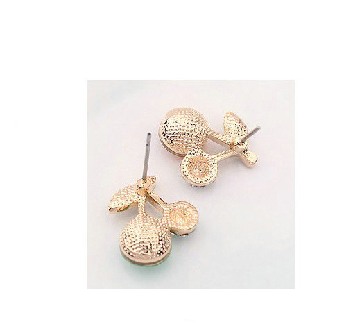 Newest Arrival Swarovskii Crystal Red Rhinestone Cherry Stud Earring Women Fashion Jewelry