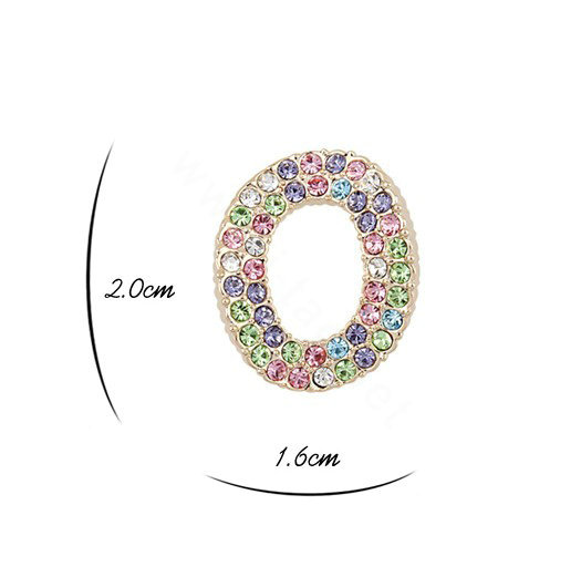 Unique Swarovskii Crystal multicolor Diamond Round Stud Earring for Woman Fashion Jewelry