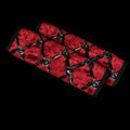 Pretty Flower Lace Synthetic Fiber Automotive Seat Safety Belt Covers Car Decoration 2pcs - Red