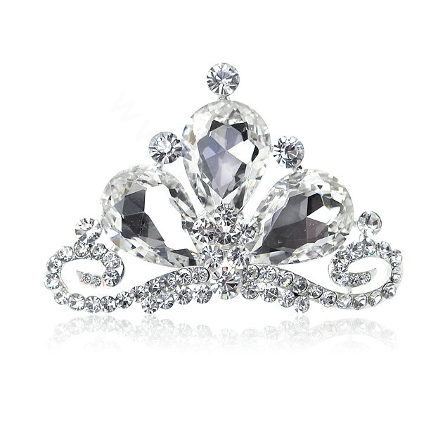 Classic Bride Flower Rhinestone Crystal Bridal Hair Crowns Tiaras Combs Wedding Accessories