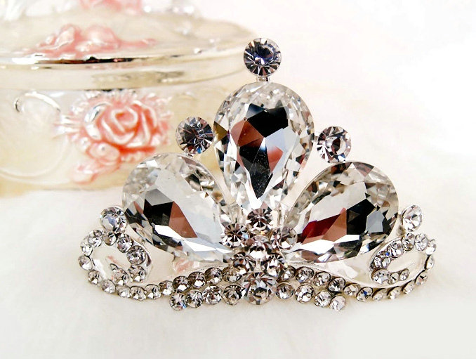 Classic Bride Flower Rhinestone Crystal Bridal Hair Crowns Tiaras Combs Wedding Accessories