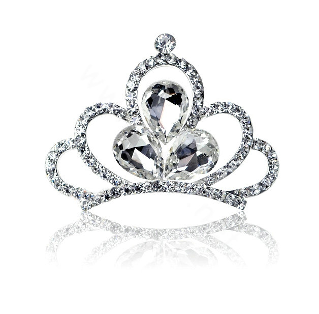 Classic Bride Water drop Rhinestone Crystal Bridal Hair Crowns Tiaras Combs Wedding Accessories