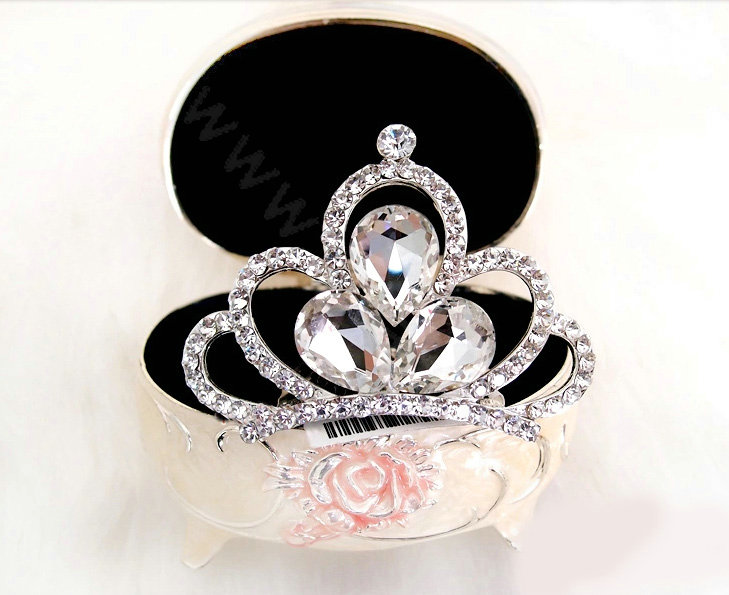 Classic Bride Water drop Rhinestone Crystal Bridal Hair Crowns Tiaras Combs Wedding Accessories