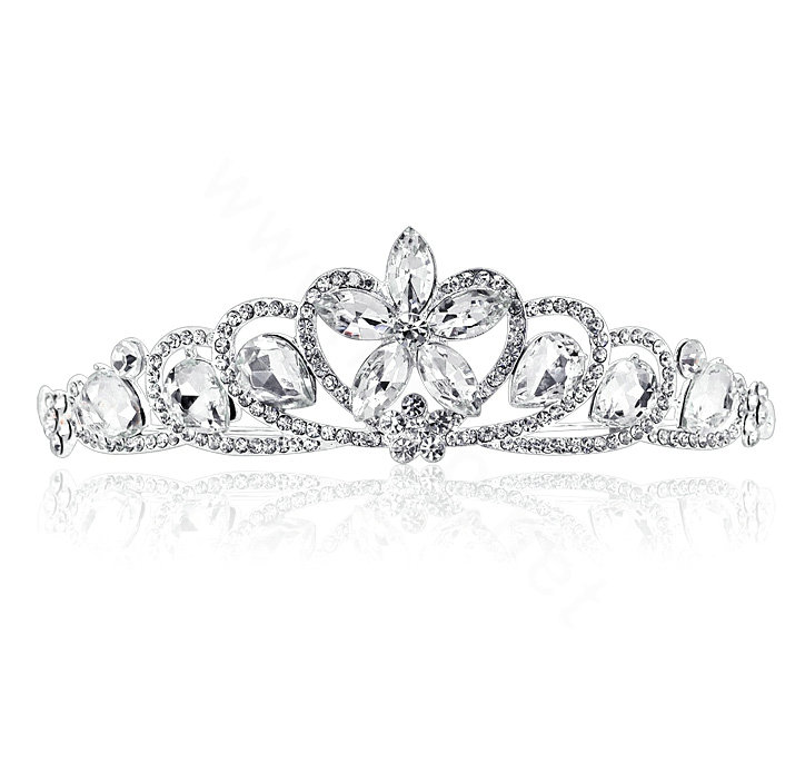High Quality Bride Flower Rhinestone Crystal Bridal Hair Crowns Tiaras Wedding Accessories