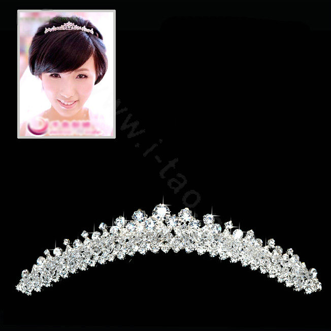 High Quality Luxury Bride Crystal Rhinestone Bridal Hair Crowns Tiaras Wedding Accessories