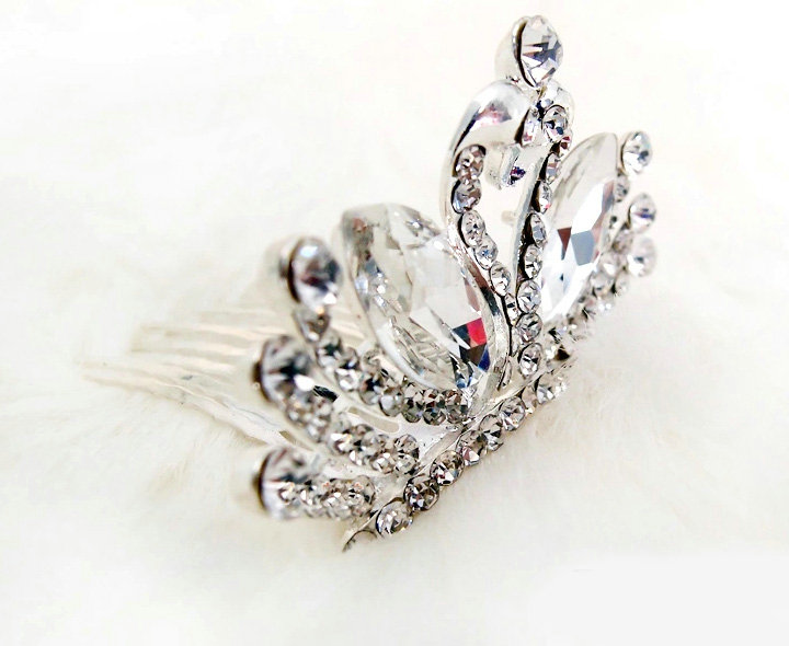 Luxury Classic Bride Swan Rhinestone Crystal Bridal Hair Crowns Tiaras Wedding Accessories