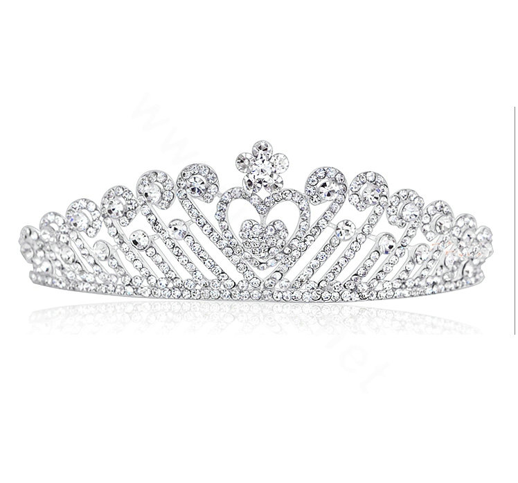 Luxury Pretty Bride Flower Rhinestone Crystal Bridal Hair Crowns Tiaras Wedding Accessories