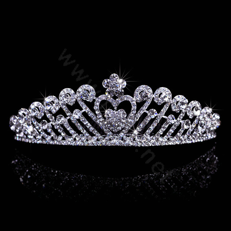 Luxury Pretty Bride Flower Rhinestone Crystal Bridal Hair Crowns Tiaras Wedding Accessories