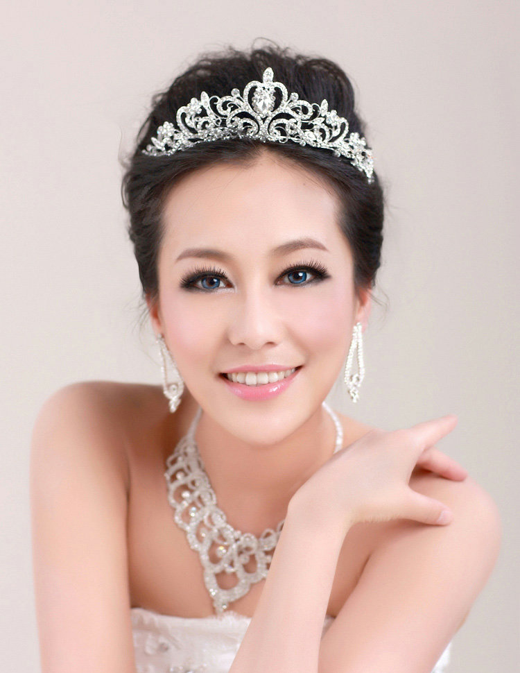 Top quality Luxury Classic Bride Rhinestone Crystal Bridal Hair Crowns Tiaras Wedding Jewelry Accessories