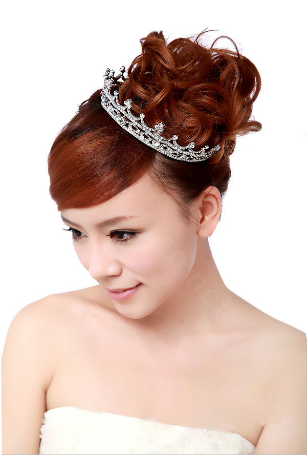 Vintage Bride Rhinestone Crystal Bridal Hair Crowns Tiaras Hair Hoops Wedding Accessories
