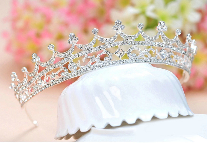 Vintage Bride Rhinestone Crystal Bridal Hair Crowns Tiaras Hair Hoops Wedding Accessories