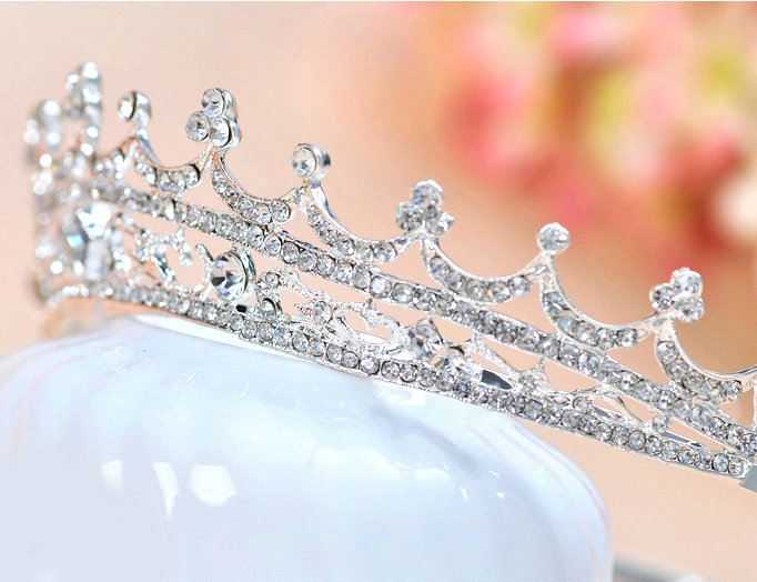 Vintage Bride Rhinestone Crystal Bridal Hair Crowns Tiaras Hair Hoops Wedding Accessories