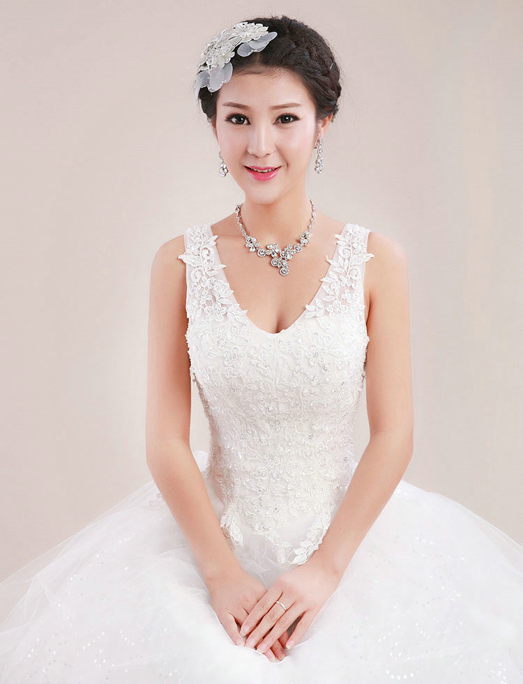 Elegant Bride Jewelry Crystal Lace Flower Bridal Hair band Hairpin Barrette Wedding Accessories