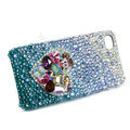 Bling S-warovski crystal cases Love heart diamond covers for iPhone 6 - Blue