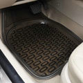 Good Clear PVC Plastic Universal Vehicle Auto Foot Carpet Car Floor Mats 5pcs Sets - Black