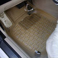 Good Clear PVC Plastic Universal Vehicle Auto Foot Carpet Car Floor Mats 5pcs Sets - Yellow