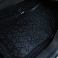 High Quality PVC Plastic Universal Waterproof Auto Foot Carpet Floor Mats For Cars 5pcs Sets - Black