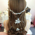 Classic Pearl Crystal Matte Flower Wedding Bride U Shape Hair Clip Comb Fork Bridal Party Hair Accessories