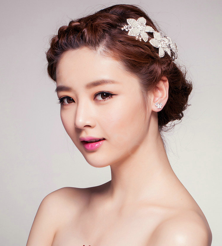 Hot sell Daisy Flower Rhinestone Beads Bridal Hairwear Wedding Dress Bride Headband Hair Accessories