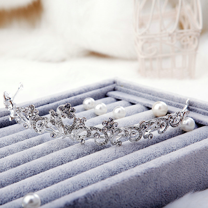 Hot sell Flower Rhinestone Bridal Classic Crown Hairwear Wedding Dress Bride Headband Hair Accessories