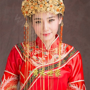 Luxury Agate Beads Tassel Phoenix Coronet Chinese style Wedding Bridal Cheongsam Classical Hair Accessories