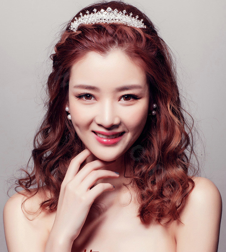Luxury Bling Crystal Crown Bridal Hairwear Jewelry Wedding Dress Bride Headband Hair Accessories