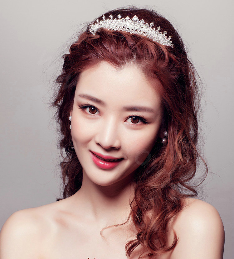 Luxury Bling Crystal Crown Bridal Hairwear Jewelry Wedding Dress Bride Headband Hair Accessories