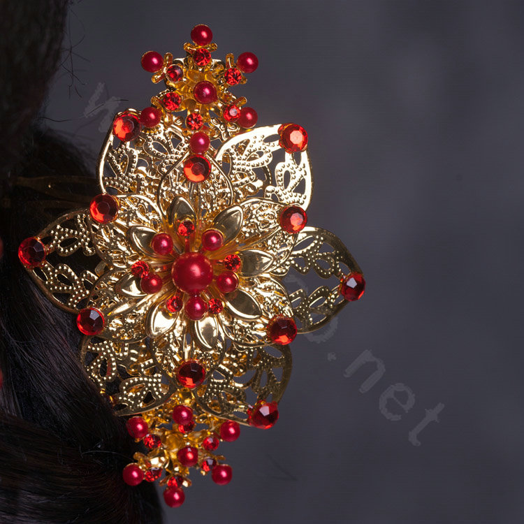 Luxury Bridal Phoenix Coronet Tassel Hair Clasp Cheongsam Chinese style Classic Wedding Bride Hair Accessories