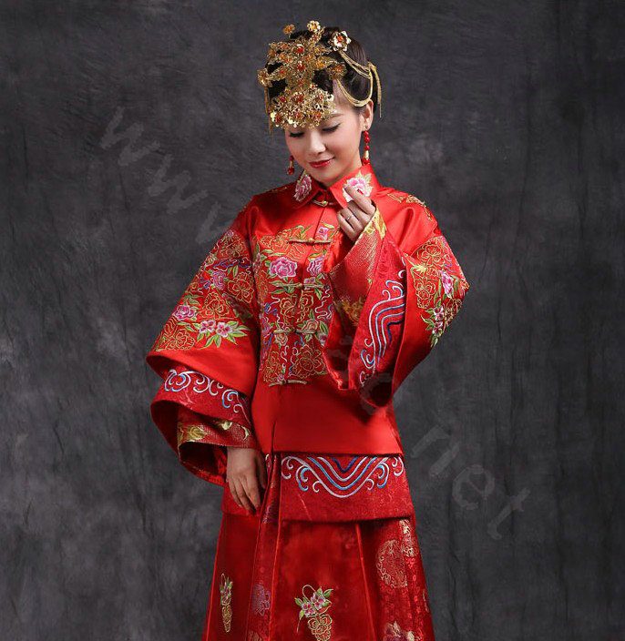 Luxury Bride Chinese style Costume Tassel Phoenix Coronet Wedding jewelry Bridal Cheongsam Hair Accessories