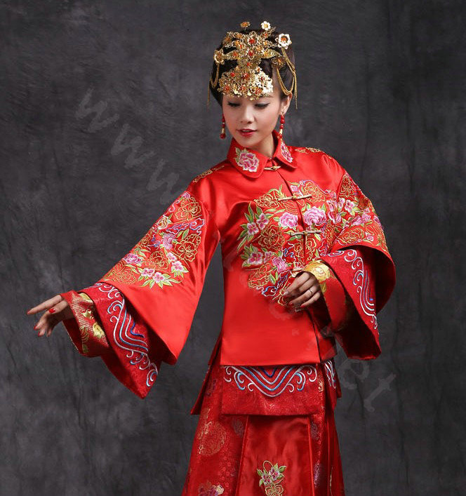 Luxury Bride Chinese style Costume Tassel Phoenix Coronet Wedding jewelry Bridal Cheongsam Hair Accessories